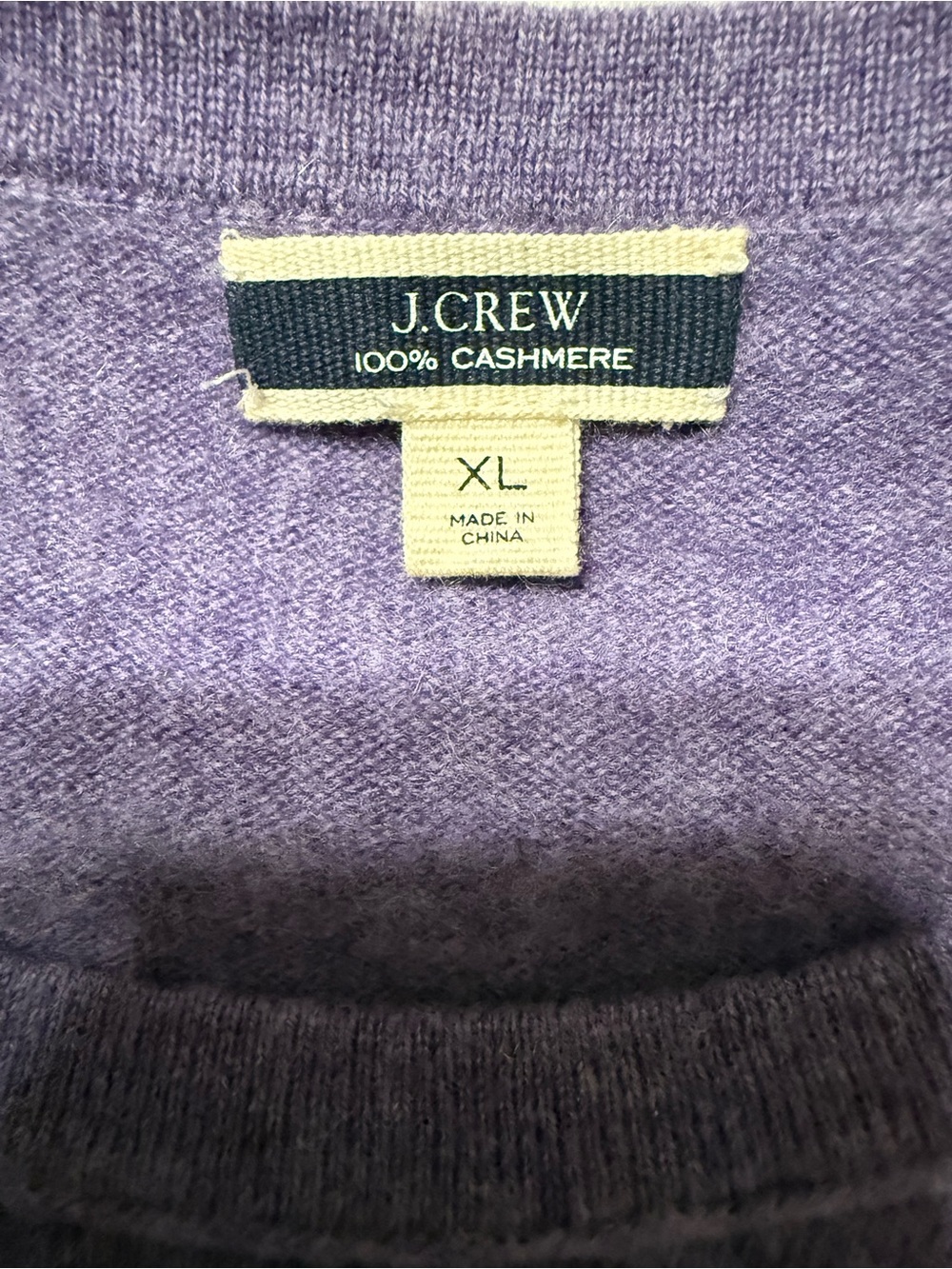J. Crew Lilac Short-Sleeve 100% Cashmere Tee - Picture 6 of 6